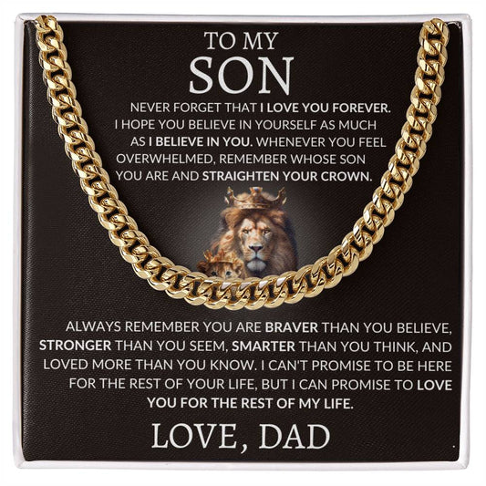 Cuban Link Chain Dad To My Son