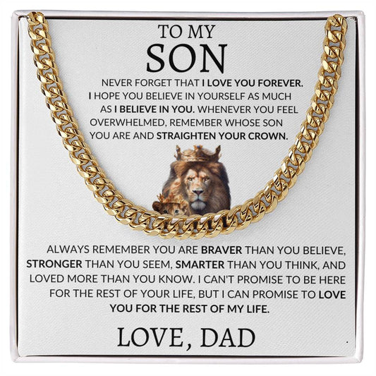 Cuban Link Chain Dad To My Son