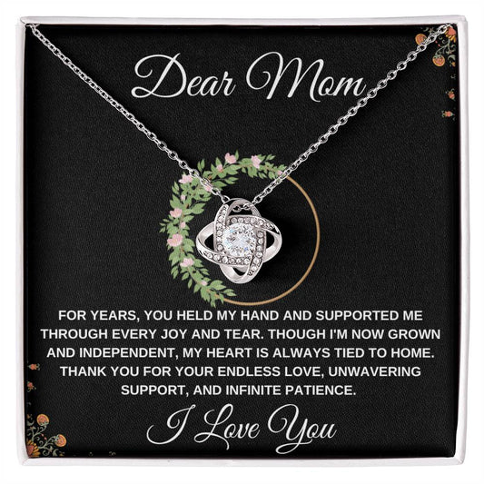 Love Knot Necklace Dear Mom