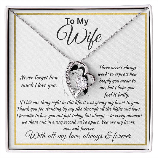 Forever Love Necklace Husband To My Wife